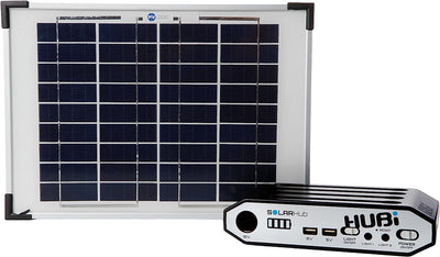 Hubi 10W Work 64 Solar Light & Power Kit for Off Grid Buildings - maplin.co.uk
