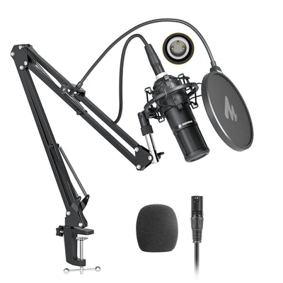 Maono XLR Cardioid Professional Vocal Studio Microphone with Boom Arm Kit - maplin.co.uk