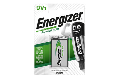 Energizer 9V 175mAh Recharge Power Plus Battery - maplin.co.uk